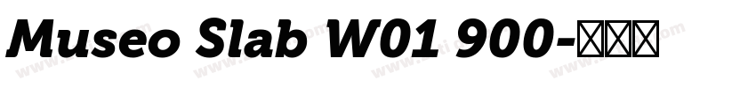 Museo Slab W01 900字体转换